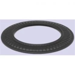 Integra Miltex Imperial Manufacturing Group BM0095 7 Inch 24-ga Snap-Lock Black Stovepipe Trim Collar Od 3 3/4 Inch Larger Than Id