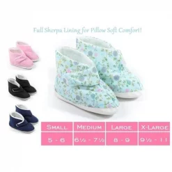 Care Apparel EBF1-1-BFL Ladies Edema Boots Small; Blue Floral