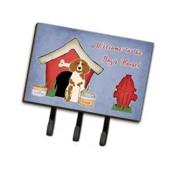 Carolines Treasures BB2826TH68 Dog House Collection Brittany Spaniel Leash or Key Holder
