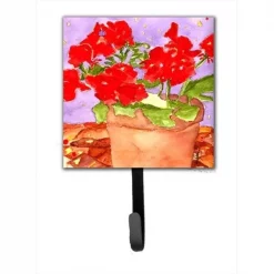 Carolines Treasures RDR2004SH4 4.25 x 7 in. Flower Geranium Leash Or Key Holder
