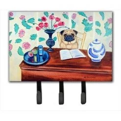 Carolines Treasures 7253TH68 Pug Leash Holder Or Key Hook