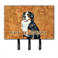 Carolines Treasures LH9452TH68 6 x 9 In. Bernese Mountain Dog Wipe your Paws Leash or Key Holder