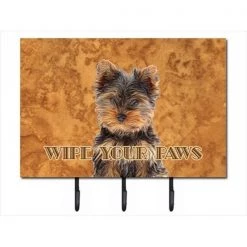 Carolines Treasures KJ1223TH68 Yorkie Puppy And Yorkshire Terrier Wipe your Paws Leash or Key Holder
