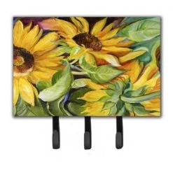 Carolines Treasures JMK1122TH68 Sunflowers Leash & Key Holder