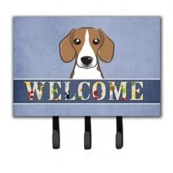 Carolines Treasures BB1425TH68 Beagle Welcome Leash & Key Holder