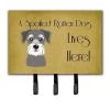 Carolines Treasures BB1454TH68 Schnauzer Spoiled Dog Lives Here Leash & Key Holder