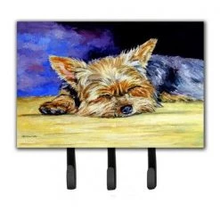 Carolines Treasures 7357TH68 Yorkie Taking A Nap Leash & Key Holder