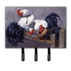 Carolines Treasures BDBA0208TH68 Roosters Roosting Leash or Key Holder