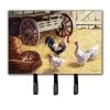 Jensendistributionservices Rooster & Hens Chickens in the Barn Leash or Key Holder