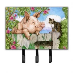 Carolines Treasures CDCO0349TH68 Pig at the Gate with the Cat Leash or Key Holder