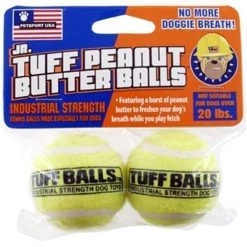 PetSport USA PS70018 Jr Tuff Peanut Butter Balls - 2 Pack