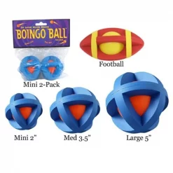 MultiPet MU55554 Boingo Ball Plastic Sphere Covered By Rubber Grippers - Medium