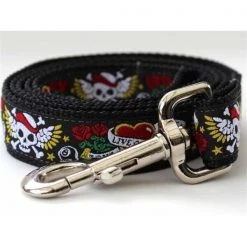 Diva Dogs Wild One Black Dog Leash XL