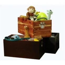 Dynasty Accents Inc Dynamic Accents 42137 Pet Toy Box - Mahogany Poplar Hardwood