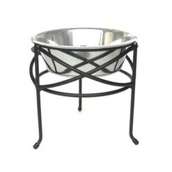 Pets Stop RSB1-L Mesh Elevated Dog Bowl - Large