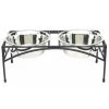 Pets Stop RDB9-M Regal Double Elevated Feeder - Medium