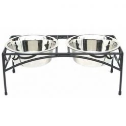 Pets Stop RDB9-L Regal Double Elevated Feeder - Large