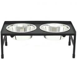 Pets Stop RDB14-XL Tray Top Elevated Dog Bowl - Extra Large