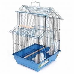 Go-Fish House Style Bird Cage - Blue