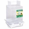 Prevue Hendryx PP-851G-W Clean Life Play Top Bird Cage - Green & White