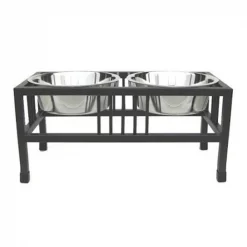 PetsStop RDB13-XL Baron Double Raised Dog Bowl - Extra Large