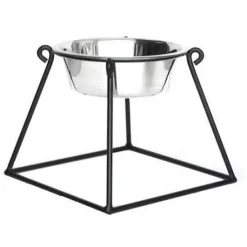 PetsStop RSB2-L Pyramid Elevated Dog Feeder; Large