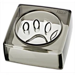 Felli Pet MPA1SB2-1-822 Kristal 5.5 In. Good Manners Pet Bowl Smoky Quartz