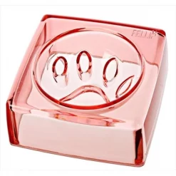 Felli Pet NPA1SB2-1-10S Kristal 5.5 In. Good Manners Pet Bowl Pink Ruby