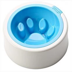 Felli Pet NPA2SB5-1-299C-919 Kaleido 7 In. Good Manners Pet Bowl Aqua