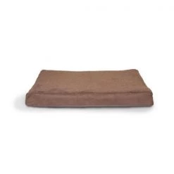 Furhaven Cat Furhaven 32608012 Snuggle Terry & Suede Deluxe Ortho Mat - Espresso Large Pet Bed
