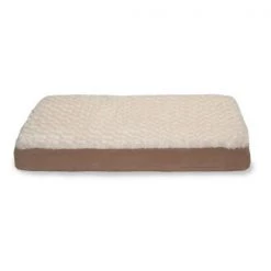 Furhaven Cat Furhaven 32335083 Ultra Plush Deluxe Ortho Mat - Cream Medium Pet Bed