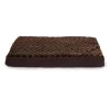Furhaven Cat Furhaven 34408012 Ultra Plush Deluxe Ortho Mat - Chocolate Large Pet Bed
