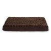 Furhaven Cat Furhaven 34508012 Ultra Plush Deluxe Ortho Mat - Chocolate Jumbo Pet Bed