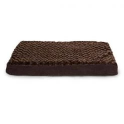 Furhaven Cat Furhaven 34508012 Ultra Plush Deluxe Ortho Mat - Chocolate Jumbo Pet Bed