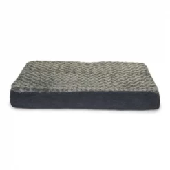 Furhaven Cat Furhaven 33908012 Ultra Plush Deluxe Ortho Mat - Gray Jumbo Pet Bed