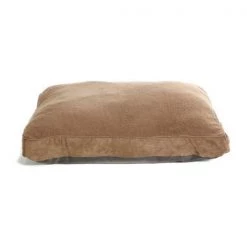 Furhaven Cat Furhaven 21542081 Snuggle Terry & Suede Deluxe Pillow - Espresso Extra Large Pet Bed