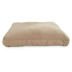 Furhaven Cat Furhaven 21342083 Snuggle Terry & Suede Deluxe Pillow - Clay Medium Pet Bed