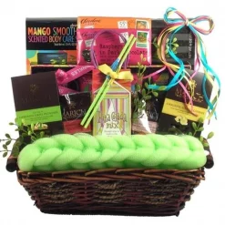 Gift Basket Drop Shipping JuBeTrSp Just Beachy; Tropical Spa and Gourmet Gift Basket