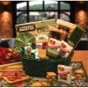Gift Basket 810472 The Gourmet Choice with Green Wicker Tray