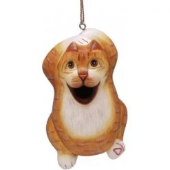 Songbird Essentials Chillin Orange Tabby Cat Birdhouse