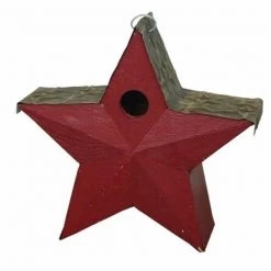 Songbird Essentials Country Star Birdhouse Red