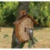 Songbird Essentials Mounted Grass Roosting Pocket with Roof
