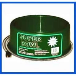 Farm Innovators Round Heated Pet Bowl - 60 Watt - Green