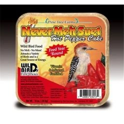 Pine Tree Farms PTF3013 12 Oz. Never Melt Suet Hot Pepper Bird Seed