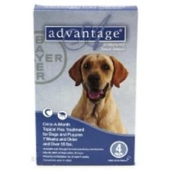 Bayer ADVANTAGE4-BLUE Advantage 4 Pack Dog 55 Lbs. & Up - Blue
