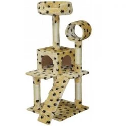 Go Pet Club F79 50 in. Cat Tree Condo House Furniture; Paw Print