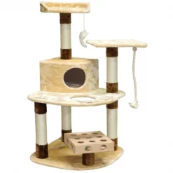 Catlady IQ Busy Box Cat Tree House Toy Condo Pet Furniture; 32 W x 25 L x 48 H in.