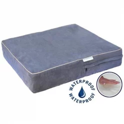 Go Pet Club CC-36 Solid Memory Foam Orthopedic Dog Pet Bed with Waterproof Cover; Charcoal