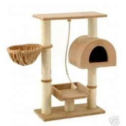 Go Pet Club F16 36 in. Beige Cat Tree Condo Furniture