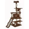 Catlady 70 in. Brown Cat Tree Condo Furniture
